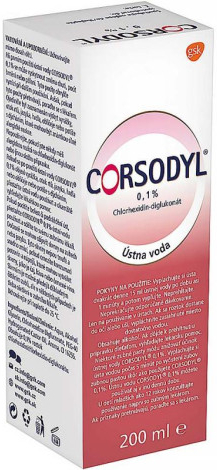 Corsodyl 0,1% 200 ml od 3,9 € - Heureka.sk