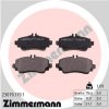 ZIMMERMANN Sada brzdových platničiek kotúčovej brzdy 23070.170.1