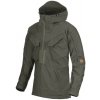 Helikon-Tex PILGRIM Anorak Jacket® - TAIGA GREEN (Odolný olivovozelený anorak od Helikontexu je z vodeodolného, ľahkého a pružného DuraCanvasu)