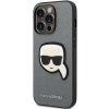 Karl Lagerfeld Plastové Apple iPhone 14 Pro Max Saffiano With Karl Head Patch strieborné