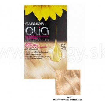 Garnier Olia farba na vlasy 10.21 perleťová veľmi svetlá blond