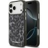 Karl Lagerfeld IML Leopard MagSafe Zadní Kryt pro iPhone 17 Pro Max Grey KLHMP17XHDLEOICK (KLHMP17XHDLEOICK)
