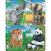 Puzzle Koala, Slon, Tiger, Panda Larsen V4-ZZ