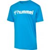 Hummel HML Logo Jersey S/S Kids modrá