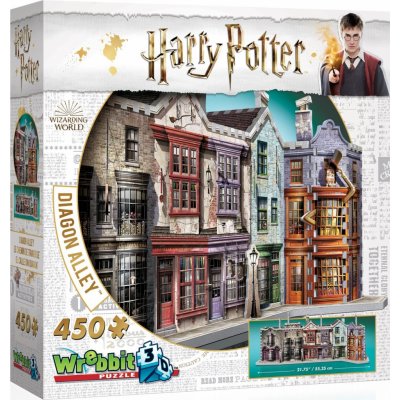 Wrebbit 3D Puzzle Harry Potter Priečna ulica 450 ks