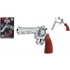 Revolver/Pistole na kapsle 8 ran kov 22cm na kartě (00800703)