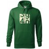 Tachometer 40 - Mikina pánska Cape s kapucňou - L ( Fľaškovozelená )