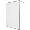 MEXEN/S - KIOTO samostatne stojaca sprchová zástena 120 x 200, transparent/čierna vzor 8 mm, chróm 800-120-002-01-70