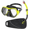 Dive Team Šnorchlovacia súprava Deep Vision antifog, žltá