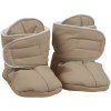 Voksi Baby Booties dark sand light grey 0-1y
