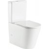 Mereo WC kombi, vyvýšené, vario odpad, kapotované, Smart Flush RIMLESS, keramické, vr. sedátka VSD92T1