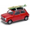 Welly Mini Cooper 1300 with Surf, červený, 1:34