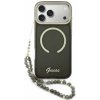 Guess IML Glitter Script Strap MagSafe kryt iPhone 17 Pro čierny 57983128954