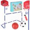 KIK Futbalová bránka pre futbalový basketbal backboard basketbalová hra 2v1 2 lopty čerpadlo
