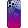 AppleKing kryt so sklenenou zadnou stranou pre iPhone 14 Pro - modro-fuksiový - možnosť vrátiť tovar ZADARMO do 30tich dní