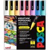 Posca Univerzálna sada akrylových fixiek 0,9 - 1,3 mm Mix pastelových farieb 8 kusov PC-3M