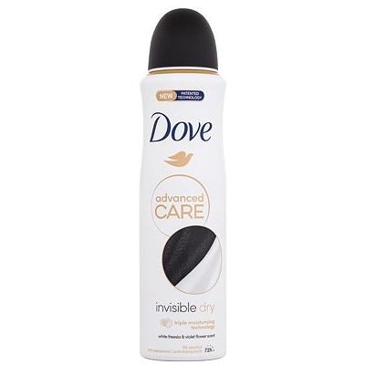 Dove Advanced Care Invisible Dry 72h antiperspirant nezanechávající skvrny na oblečení 150 ml pro ženy