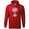 Narodeninový strom 50 - Mikina pánska Cape s kapucňou - 4XL ( Červená )