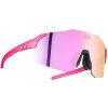 Neon SKY 3.0, Pink fluo/ Violet Veľkosť: S Cyklistické okuliare so štandardnými zrkadlovými šošovkami