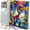 Massido 699023 Maľovanky podľa čísel 40×50 cm, Dinosaurus