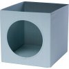 IKEA modrá štvorcová mačacia Domček 38 cm x 33 cm x 33 cm