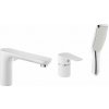 Invena Vanová baterie 3-otvorová Dokos bílá/chrom BW-19-S02-V