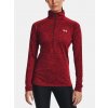 Under Armour Dámske tričko Tech 1/2 Zip - Twist Červená SM