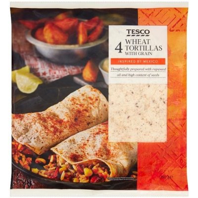 Tesco Placky tortilla viaczrnné 4 x 62,5 g