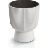 Prosperplast Kvetináč MILLY s vkladom 29,8 cm biely s podstavou