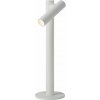 LUCIDE 27503/02/31 ANTRIM stolná lampička V430mm LED 2,2W/140lm 2700K IP54 biela, bezdrôtová nabíjacia podložka