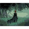 ZUTY Maľovanie podľa čísel ČARODEJNICA NA KRAJI TEMNÉHO LESA Rámovanie bez rámu a bez vypnutia plátna Rozmer 80x100 cm