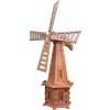Drevený záhradný veterný mlyn 170 cm – teak - s LED alebo bez LED Typ: bez svetla