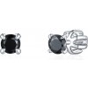 Olivie Strieborné 3mm náušnice PIPPI BLACK 8359 Ag 925; ≤0,8 g.