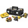 DCG418X2 DeWALT 54 V XR AKU ÚHLOVÁ BRUSKA 125MM, 2300W, 2x 9,0AH AKU XR FLEXVOLT Li-ION 54/18VOLT, KUFR T-STAK