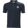 Pánske polo tričko Helly Hansen, MESSINA GRAPHIC FITTED POLO tmavo modrá,Biela S