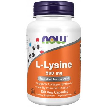 NOW Foods L-Lysine 100 kapsúl