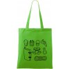 Climbing Wall Gear - Taška bavlnená - 42 x 38 cm ( Apple Green )