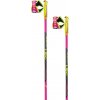 Juniorské bežkárske palice Leki HRC Junior - neon pink/black/neon yellow 140 čierna,ružová