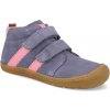 Barefoot detské členkové topánky Koel - David Suede Levandel fialove