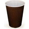 KUPO-SK Plastový pohár na kávu 150ml hnedo biely