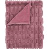 Ružová deka z mikroplyšu 150x200 cm Carved Fur – Bianca