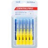 DentalPro I Shaped 2 medzizubná kefka žltá 10 ks