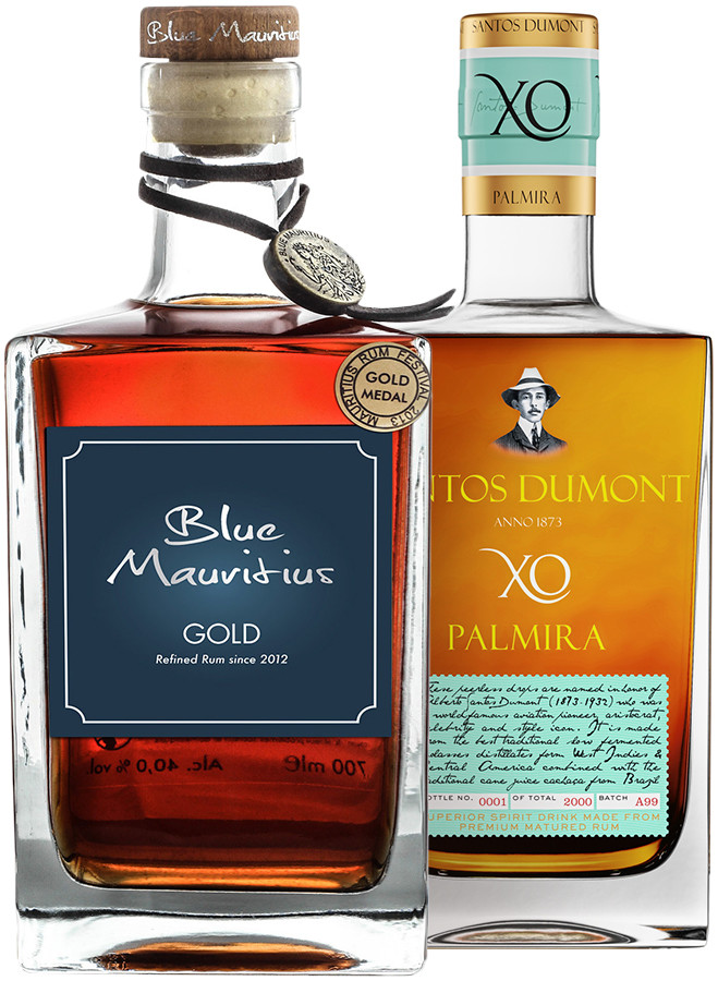 Blue Mauritius + Santos Dumont Palmira 2 x 0,7 l (set)