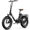 Skladací elektrický bicykel Onesport OT16 Max Farba: Čierna
