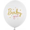 Latexový balón 30cm - Baby Girl (Vhodné pre plnenie vzduchom aj héliom.)
