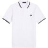 Fred Perry Polokošele s krátkym rukávom Fp Twin Tipped Fred Perry Shirt Biela