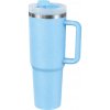 Verk 07374 Termoska s uchom a slamkou, nerezová, 1200 ml, modrá