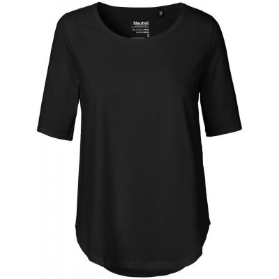 Neutral Dámske tričko s polovičným rukávom z organickej Fairtrade bavlny Čierna