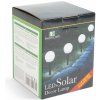LED solárna lampa - zapichovateľná - guľa , studená biela - Ø10 cm