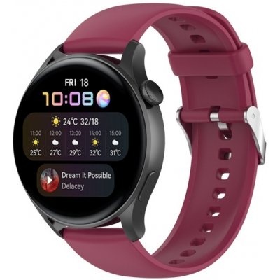 PROTEMIO 60391 SILICONE Remienok pre Huawei Watch 4 / Watch 4 Pro bordový